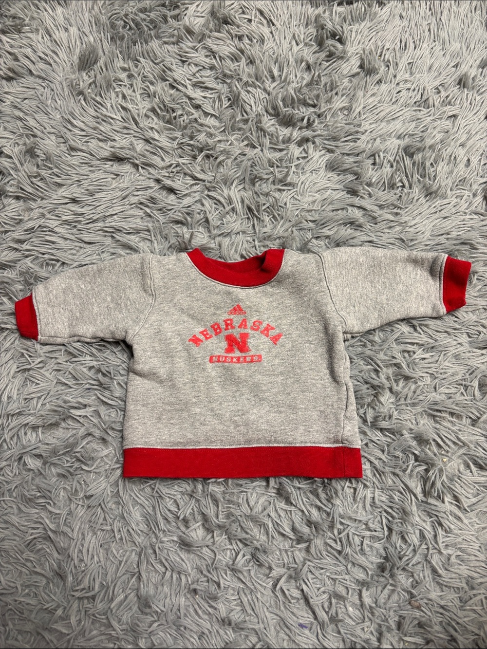 adidas Vintage Sweatshirt with Nebraska Huskers Logo